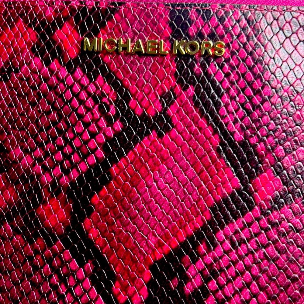 NWT, Michael ❤️ Kors Python Embossed Clutch